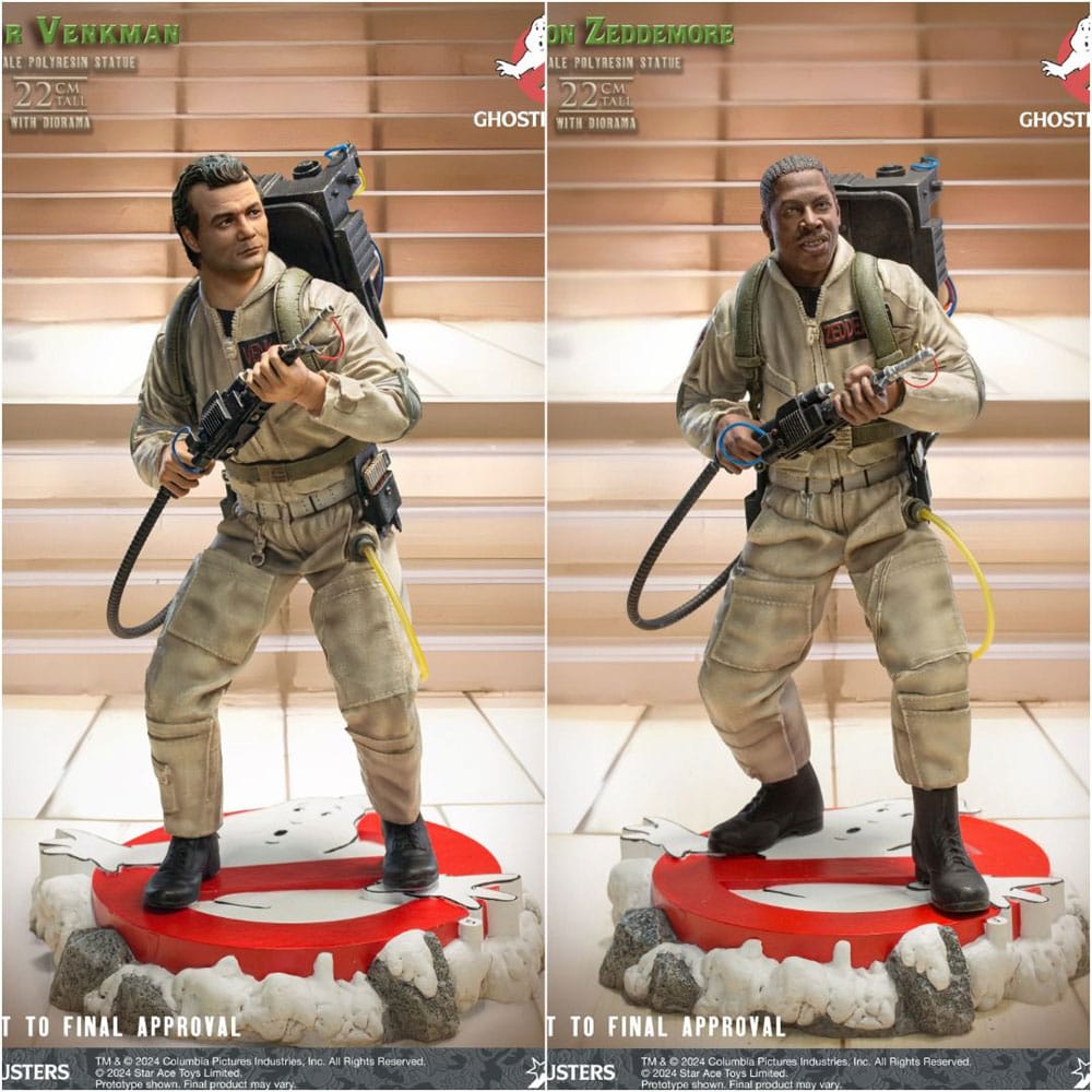 Ghostbusters Peter Venkmann + Winston Zeddemore Twin Pack 1/8 Statuen