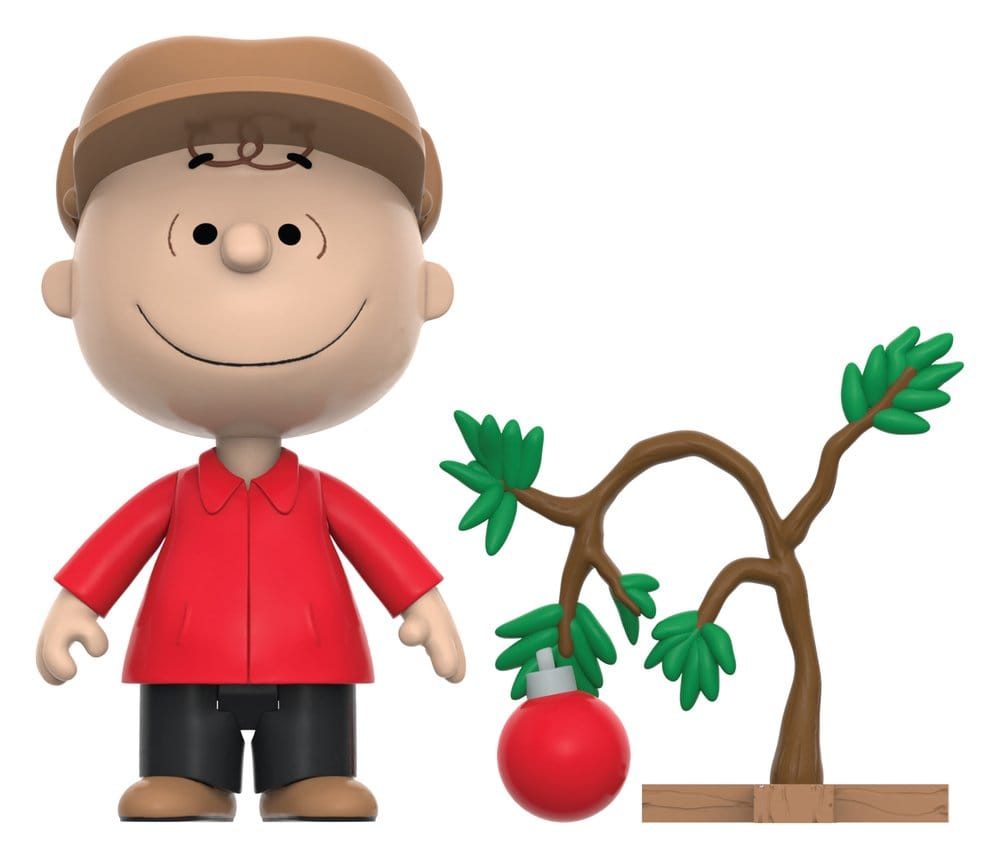 Peanuts Charlie Brown and Sad Tree (Snow Globe Card Back) ReAction Actionfigur