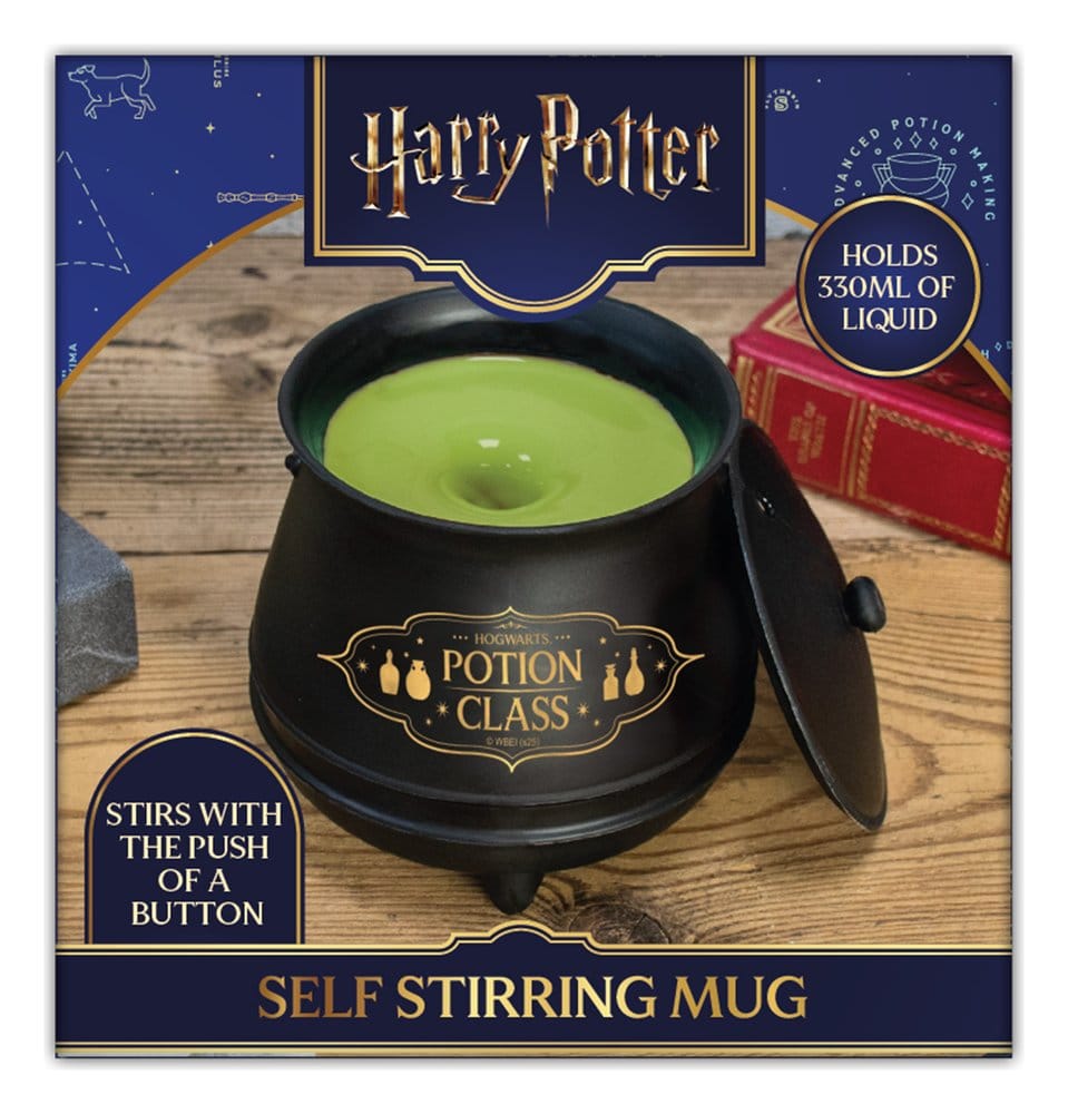 Harry Potter Selbstrührender Kessel mit Deckel Magical Locations Tasse