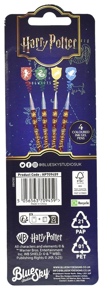 Harry Potter Magical Locations 4er-Pack Gelstifte