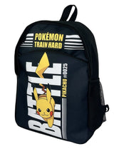 Pokémon Train Hard Rucksack Schwarz