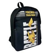Pokémon Train Hard Rucksack Schwarz