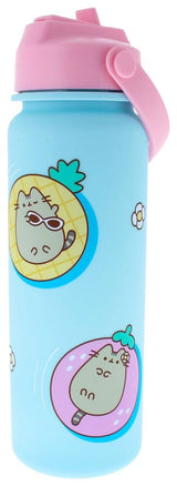 Pusheen By The Pool Flip Top Blau Trinkflasche