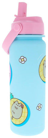 Pusheen By The Pool Flip Top Blau Trinkflasche