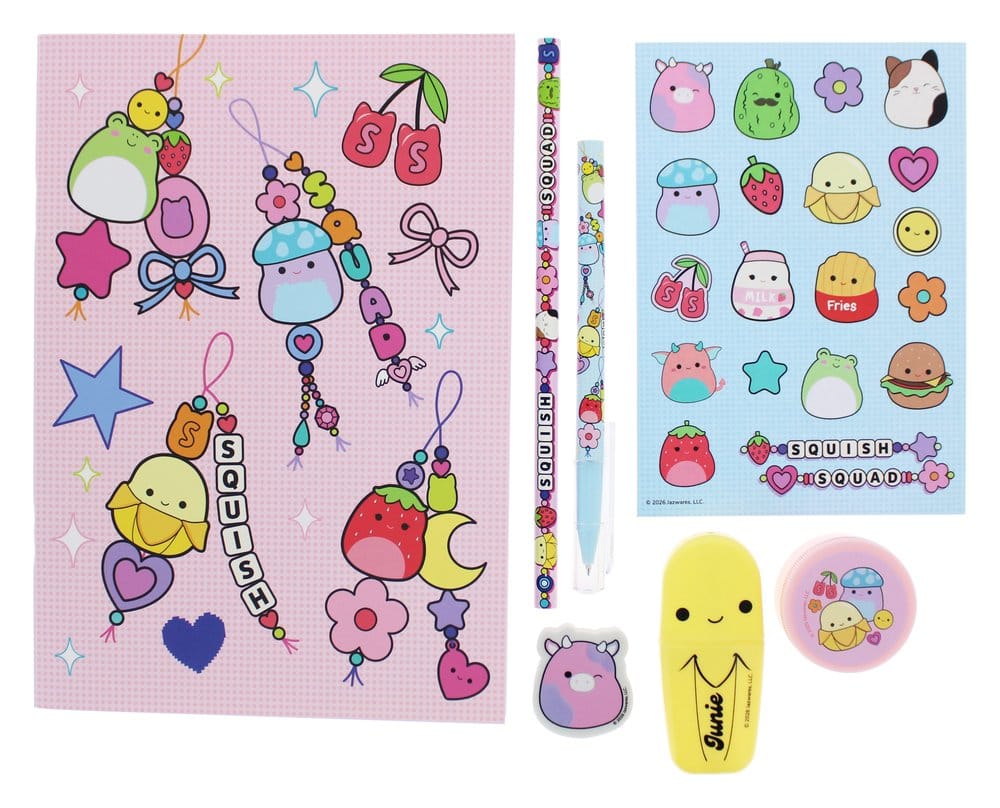 Squishmallows Squish Squad Schreibset 7-teilig