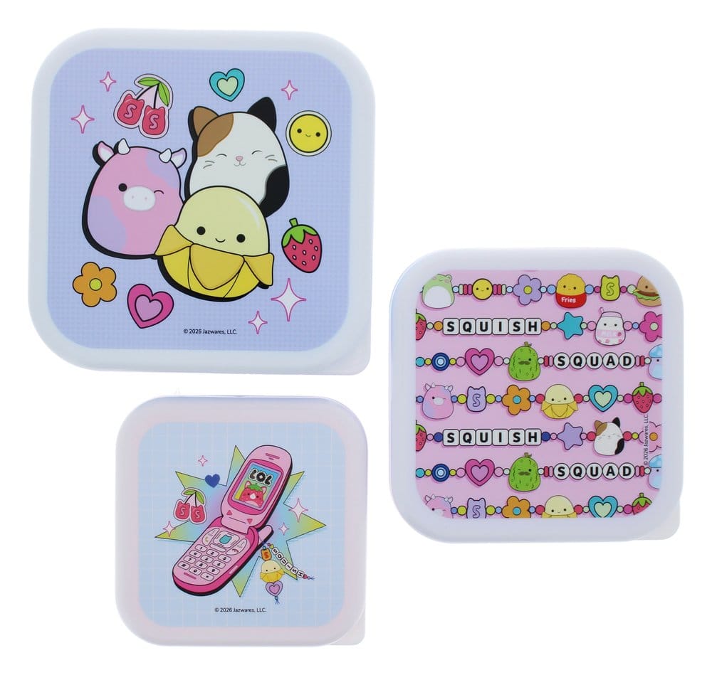 Squishmallows Snackboxen 3er-Pack