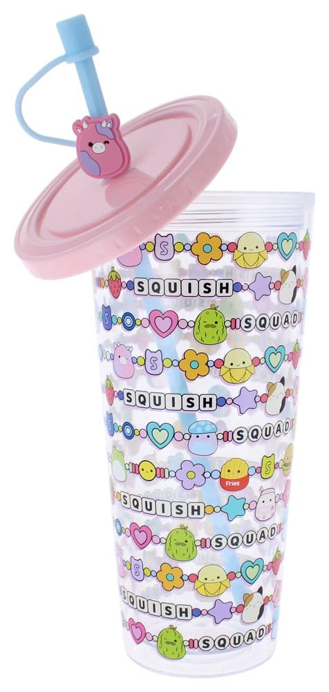 Squishmallows Squish Squad Becher mit Strohhalm 700 ml