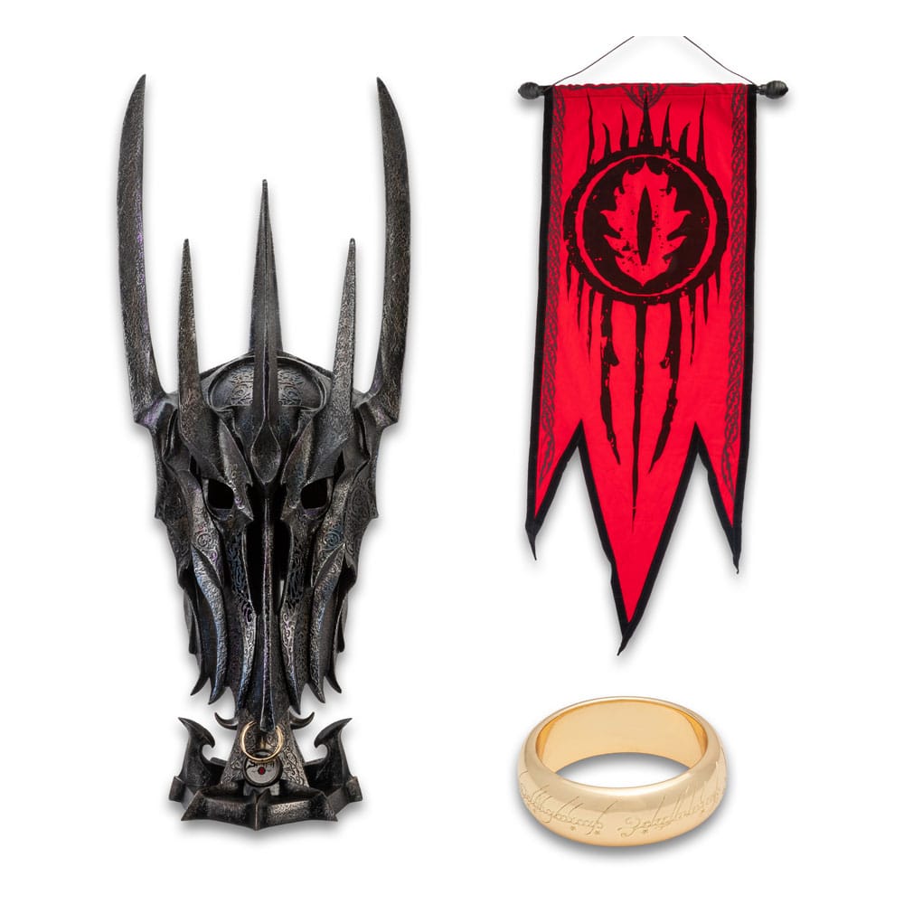 Herr der Ringe Saurons Kriegshelm 1/1 Replik