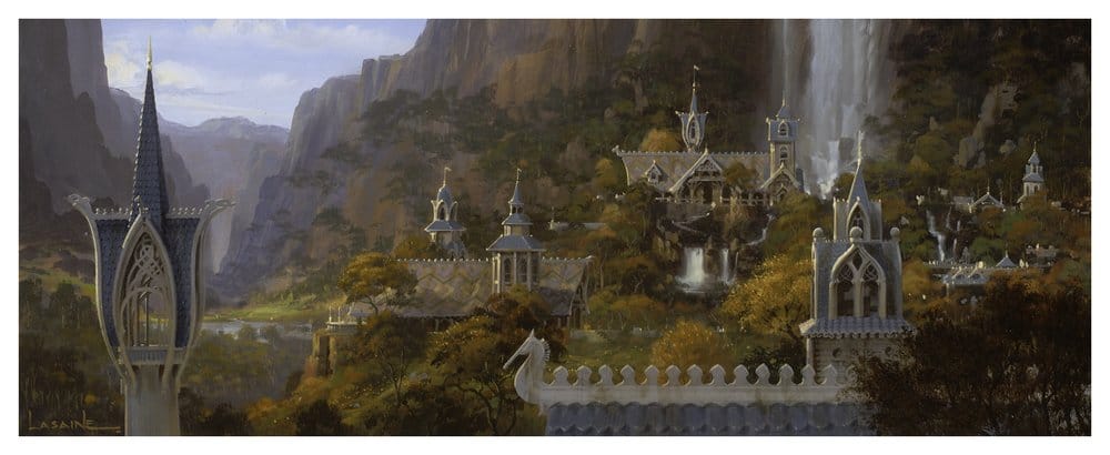 Der Herr der Ringe Rivendell Miniatur Umgebung