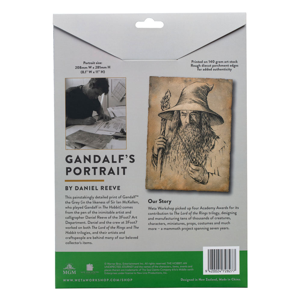 Der Hobbit Portrait of Gandalf the Grey Kunstdruck