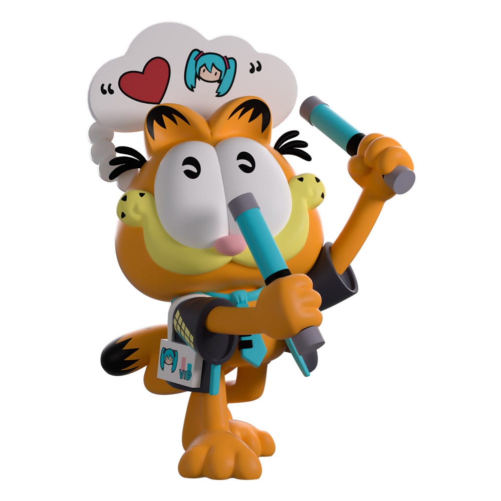 Hatsune Miku x Garfield Miku Concert Garfield Vinyl Figur