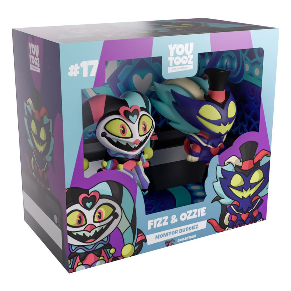 Helluva Boss Fizz & Ozzie Monitor Buddiez Vinyl Figuren