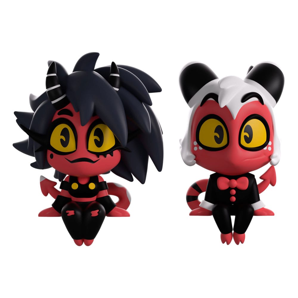 Helluva Boss Millie & Moxxie Monitor Buddiez Vinyl Figuren