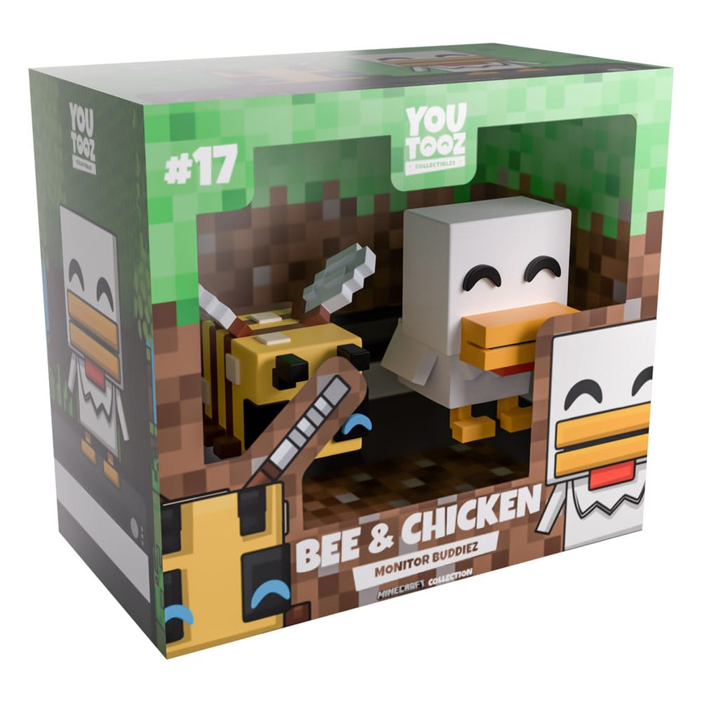 Minecraft Vinyl Figuren Bee and Chicken Monitor Buddiez