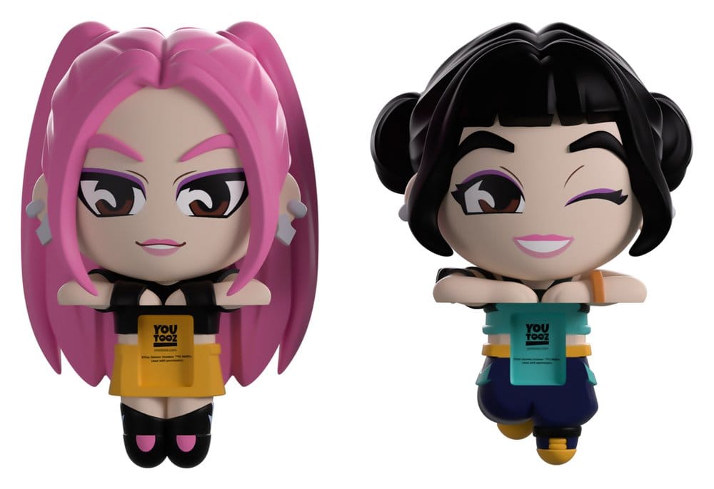 KPop Demon Hunters Vinyl Figuren Mira & Zoey Monitor Buddiez 6 cm