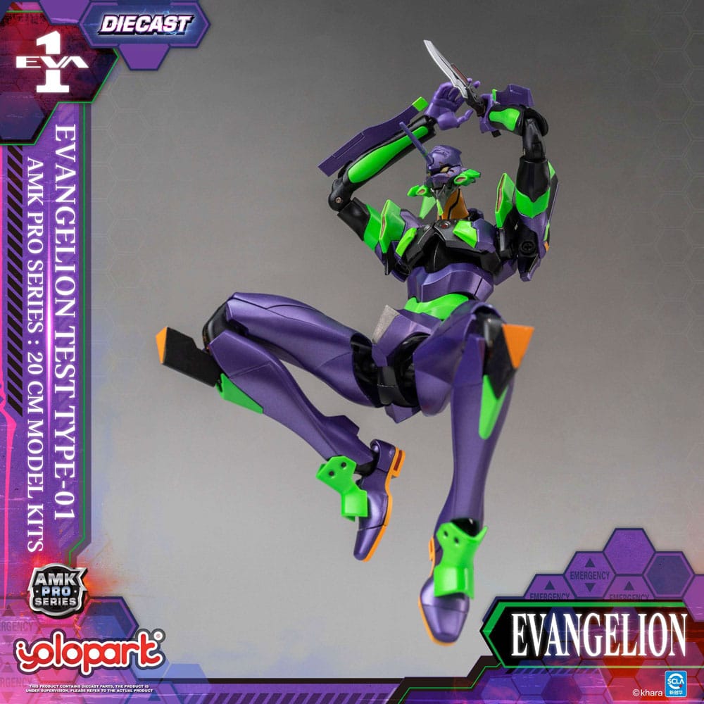 Yolopark Neon Genesis Evangelion Eva-01 Test Type AMK Pro Series Model Kit