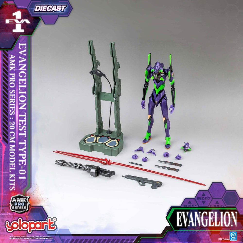 Yolopark Neon Genesis Evangelion Eva-01 Test Type AMK Pro Series Model Kit