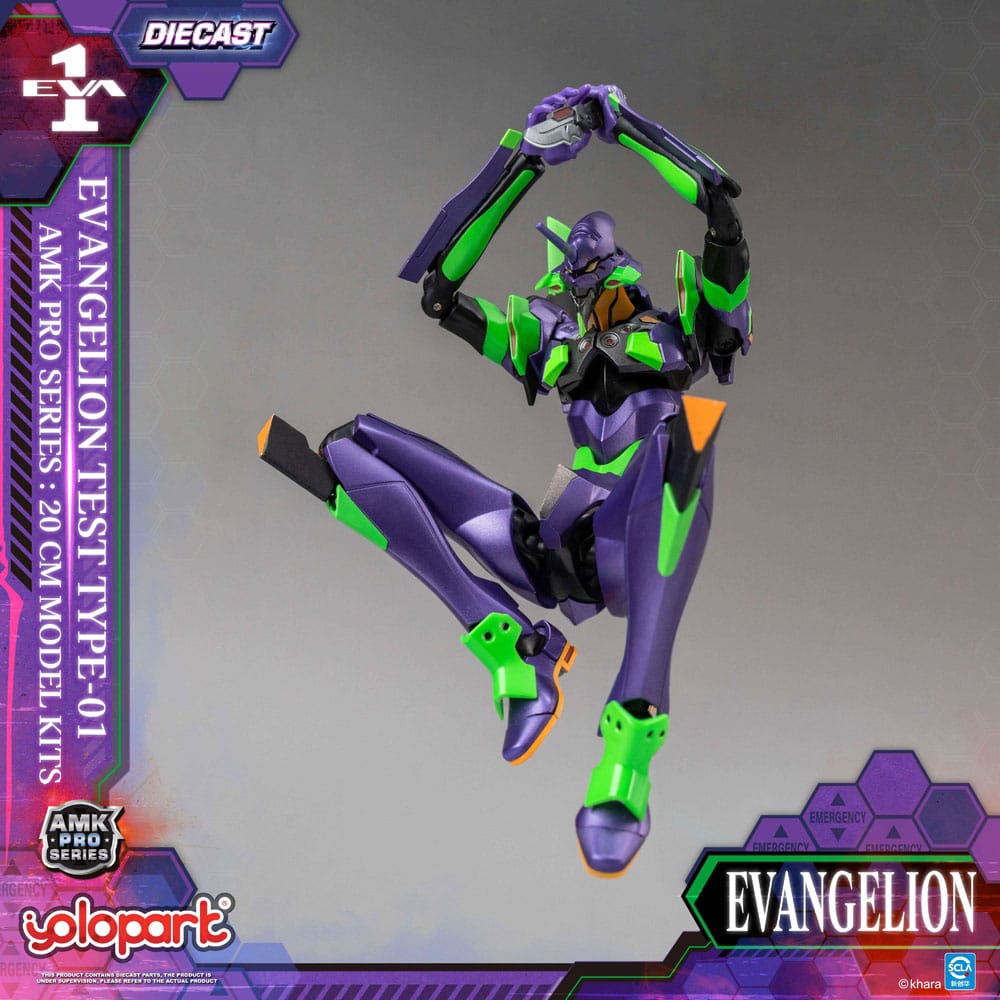Yolopark Neon Genesis Evangelion Eva-01 Test Type AMK Pro Series Model Kit