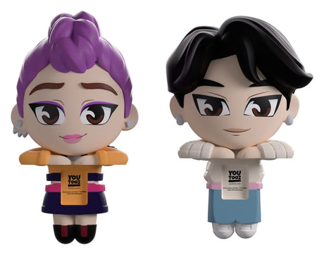 Youtooz KPop Demon Hunters Vinyl Figuren Jinu & Rumi Monitor Buddiez 6 cm