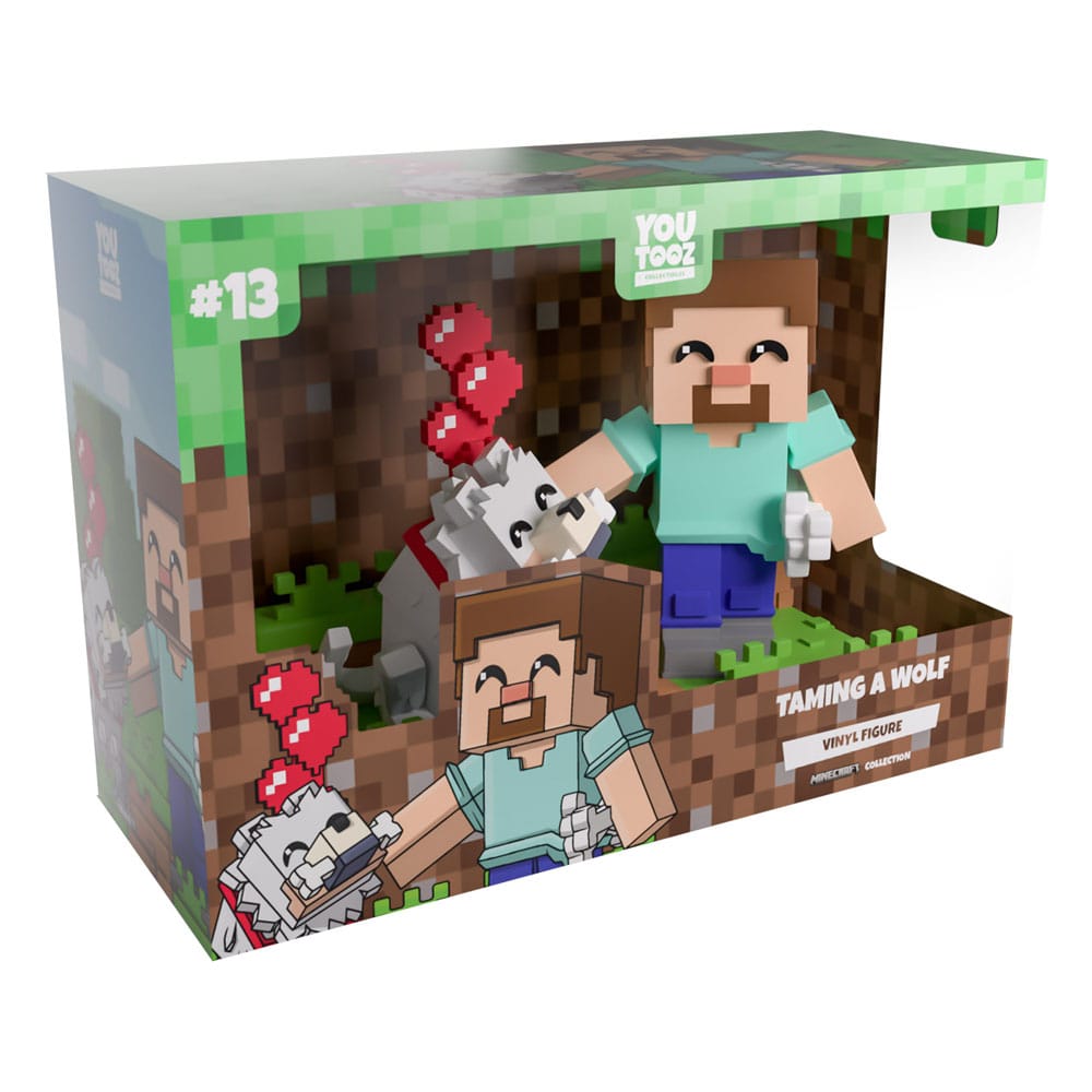 Youtooz Minecraft Taming A Wolf Vinyl Figur