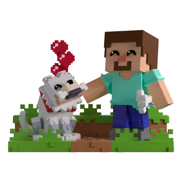 Youtooz Minecraft Taming A Wolf Vinyl Figur
