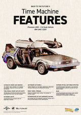 Zurück in die Zukunft II - Zeitmaschine Time Machine Premium UMS Fahrzeug 74 cm 1/6 Fahrzeug Blitzway